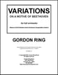 Variations on a motive of Beethoven Orchestra sheet music cover